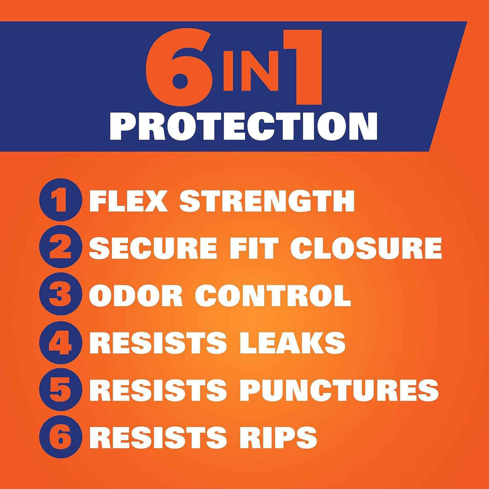Hefty Ultra Strong 13 Gallon Trash Bags with 6-in-1 Protection and Citrus Scent