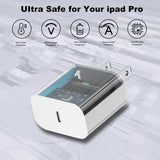 20w usb-c charger 2x 6ft cables apple devices 2 pack fast wall adapter