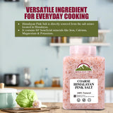 Himalayan Chef Pink Himalayan Salt Coarse Grain, 5 lbs, Pure, Natural, Kosher, Mineral-Rich, Refill for Grinders, Cooking, Seasoning