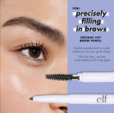 e.l.f. Instant Lift Brow Pencil, Dual-Sided, Fine Tip, Shapes Brows, Contours, Tames, Taupe, 0.006 Oz