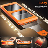 TOCOL for iPhone 17 Pro Max Screen Protector/iPhone 16 Pro Max Screen Protector 6.9-Inch Instant Installation Tempered Glass HD Clear Full Coverage Protection Case Friendly 2 Pack