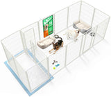 FXW Homeplus Unleashed Indoor Dog Playpen - Stress-Free and Safe Play, Heavy Duty 24 Inch 6 Panels Dog Pen for Puppy and Small Dogs, Black│Patented