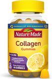 Nature Made Collagen Gummies with Vitamin C, Zinc, Biotin, Hydrolyzed Collagen Peptides for Women and Men, Healthy Skin Support Supplement, 60 Gummies, 60 Day Supply