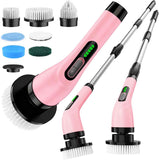 Electric Spin Scrubber for Cleaning Bathroom: Cordless Power Shower Scrubber - Electric Cleaning Brush for Tile Tub