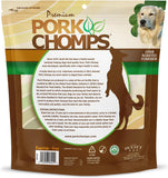 Pork Chomps Roasted Pork Skin Dog Chews, 6-inch Twists, 100% Rawhide Free, 15 Count