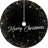 Flash World 48 Inch Large Christmas Tree Skirt Xmas Soft Cover Mat Decor Snowflake Collar Farmhouse Tree Skirt for Holiday Ornaments Party Home Indoor Decorations (Red, 48INCH)