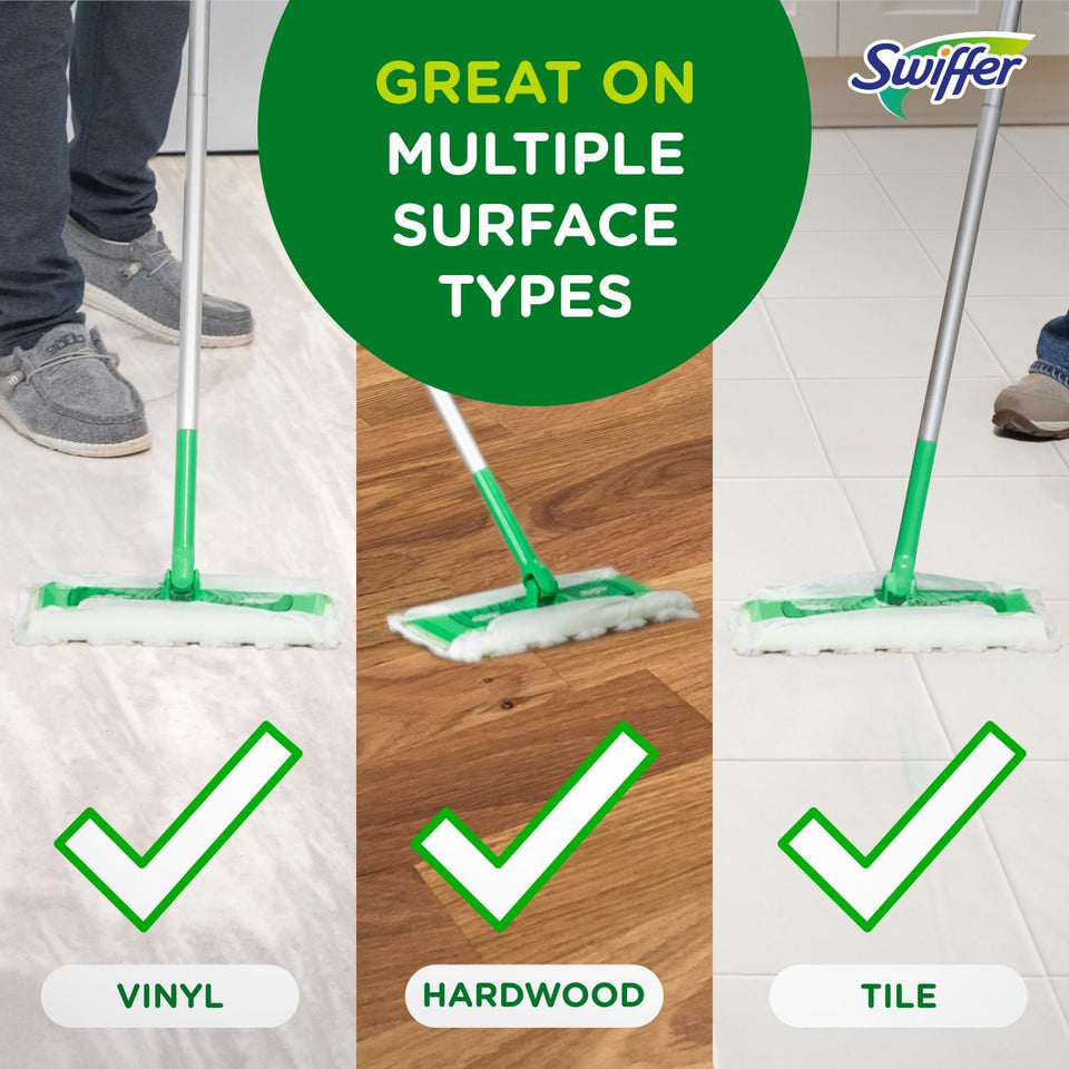Swiffer Sweeper 2-in-1 Floor Cleaning Mop Starter Kit - Dry & Wet Multi-Surface Refills (20-Piece Set)