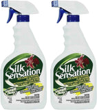 Sparkle Plenty Silk Sensation Artificial Flower & Plant Leaf Cleaner and Shine - Fake Flower Dusting Spray - Silk Plant Cleaner Spray No Wipe - Drip Dry Cleaning Supplies for Artificial Tree (32oz)