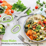2025 Upgraded Herb Scissors with Sharp Stainless Steel Blades for Fresh Herbs and Cooking