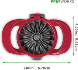 PrepWorks 16-Slice Dishwasher Safe Apple Slicer and Corer with Safety Cover for Quick and Easy Food Prep
