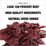 Old Trapper old fashioned beef jerky, tender meat snacks with 11 grams of protein, zero grams of fat, and 70 calories per serving