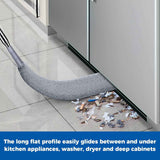 Retractable Gap Dust Cleaner Cleaning Tools with 2 Microfiber Dusting Cloths Long Handle 60inches Washable and Retractable Duster Brush for Cleaning Under Appliances Furniture Couch Fridge