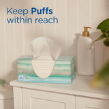 Puffs Plus Lotion Facial Tissues, 8 Family Boxes, 124 Facial Tissues per Box, Allergies and Colds