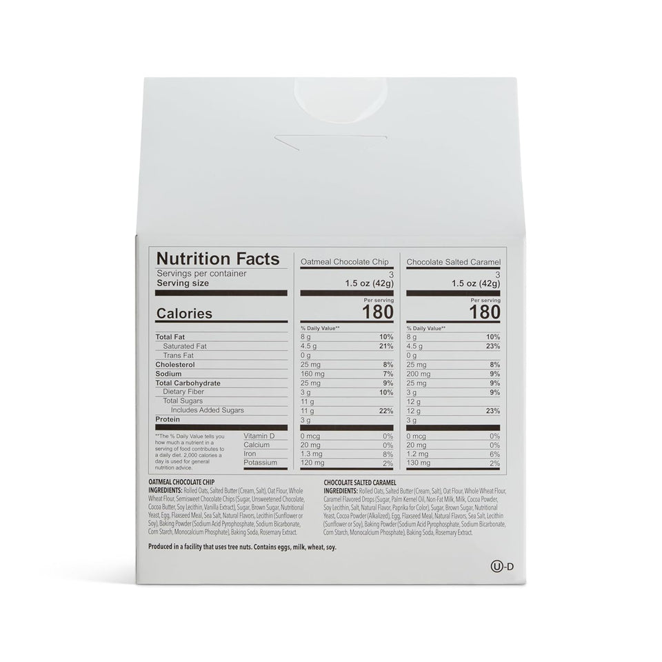 Munchkin lactation cookies help increase milk supply for nursing, breastfeeding, pumping moms, oatmeal, chocolate chip, 6 pack
