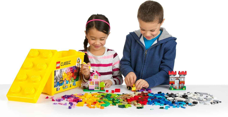 lego classic large creative brick box 10698 790 piece building set toy storage solution