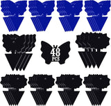 USKICH Sticky Trap Fruit Fly and Gnat Trap Sticky Bug Traps Fungus Traps for Indoor/Outdoor Insect Catcher for White Flies,Mosquitoes,Fungus Gnats,Lying Insects (24 Pcs Black)