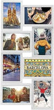 Melannco 18x23 Inch Black Collage Picture Frame - Multi-photo Frame with 12 Openings - Six 6x4 and Six 4x6 Slots - Wall Mounted Gallery Frame for Family Photos - Home Decor Multi-picture Frame
