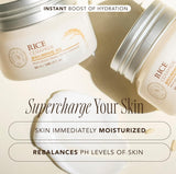 the face shop rice ceramide cream, hydrating face moisturizer for dry and combination skin, 1.69 fl oz