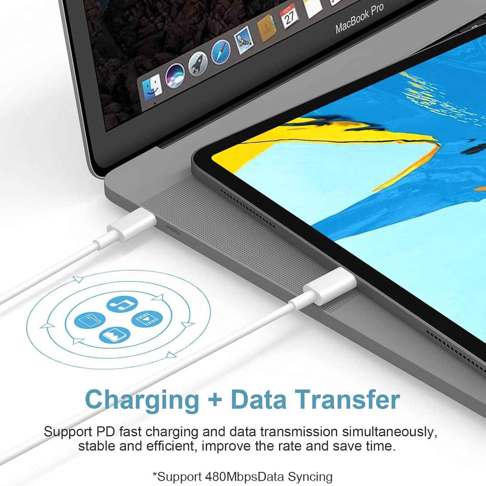 novobit 20w type c charger with 6ft cable for iphone 17/16/15 pro max with fast charging