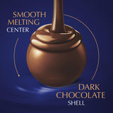 lindt lindor assorted dark chocolate truffles 15.2 oz bag with smooth melting truffle center
