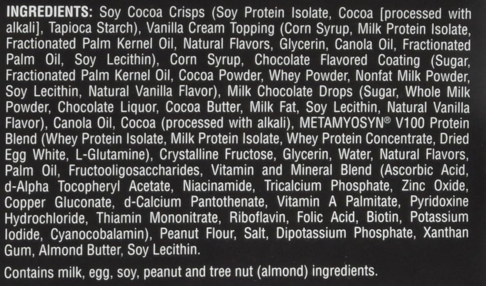 MET-Rx Big 100 Protein Bar, Meal Replacement Bar, 32G Protein, Super Cookie Crunch, 3.52 Oz