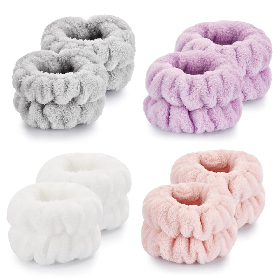 dorbetar microfiber wrist towels for washing face, soft coral fleece, breathable, fast drying