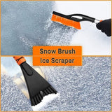 27-inch Snow Brush & Ice Scraper for Car Windshield Protection with Ergonomic Grip