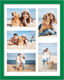 Vittanly 11x14 Collage Picture Frame, Displays 5Pcs 4x6 Pictures with Mat or 1Pcs 11x14 without Mat for Wall Mounting, Picture Frames Collage Wall Decor in Black, 1 Pack