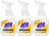 Formula 409 Multi-Surface Cleaner, Spray Bottle, Lemon Fresh, 32 Fluid Ounces, Pack of 3