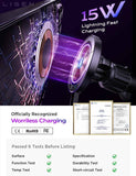 15w magsafe car mount charger for iphone 17-12, samsung, pixel - magnetic wireless cars charger