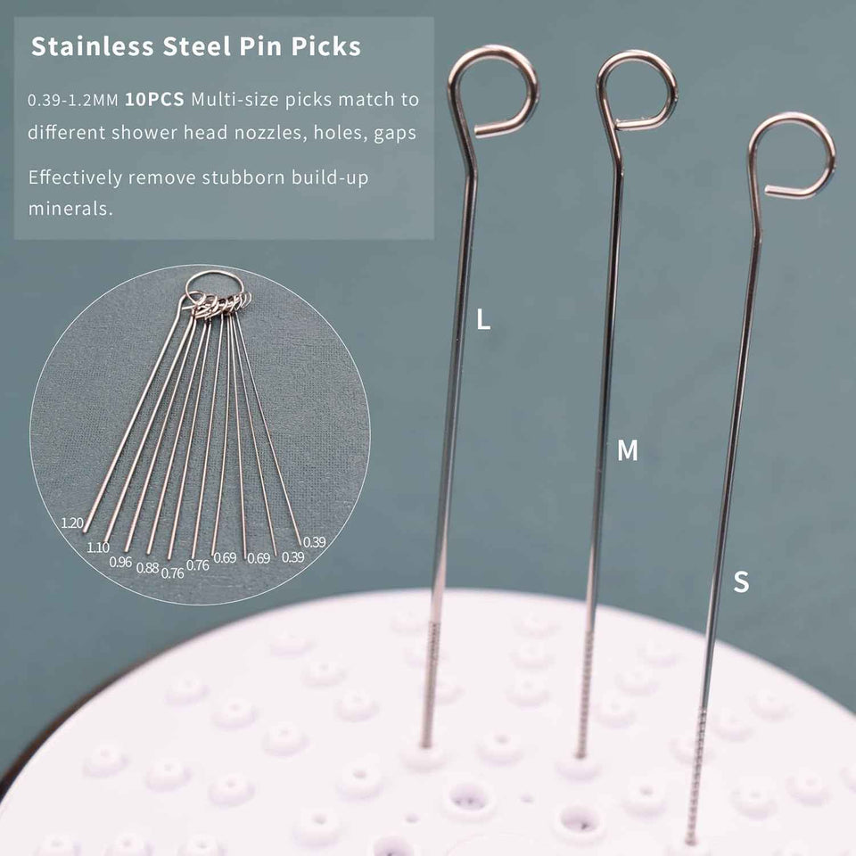 Shower Head Cleaning Brush Tool with Angled Design for Bathroom Pipes and Car Washers