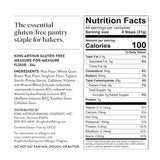 king arthur measure for measure gluten-free flour, 1:1 substitute for wheat flour, non-gmo, kosher certified, 3 lbs