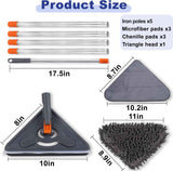 79 Inches Long Handle Wall Cleaner Mop by Wall Washer Cleaner Tool for Walls Ceiling Fans Dust Baseboard Floors Clean