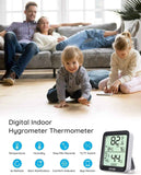 Govee H5075 digital hygrometer indoor thermometer with 164ft remote app control and notification alerts