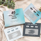 Valentines Day Gifts for Him and Her, 40 Scratch Off Date Ideas and Games