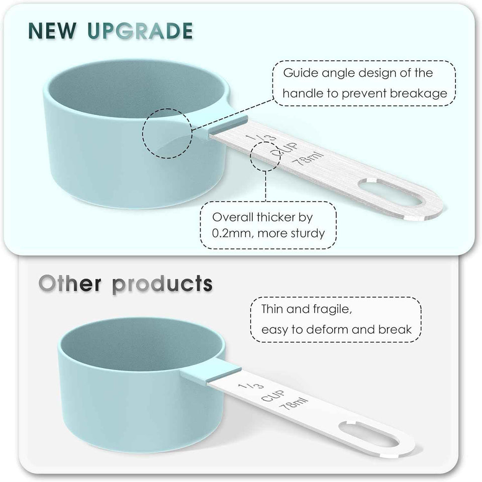 TILUCK Measuring Cups & Spoons Set for Accurate Cooking and Baking Measurements