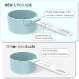 TILUCK Measuring Cups & Spoons Set, Stackable Cups and Spoons, Nesting Measure Cups with Stainless Steel Handle, Kitchen Gadgets for Cooking & Baking (Black)