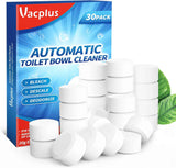 Vacplus Toilet Bowl Cleaner Tablets, 30-Pack, Automatic Toilet Bowl Cleaners with Bleach