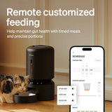 petlibro granary black 5g wifi automatic dog food dispenser with app control, up to 10 meals per day