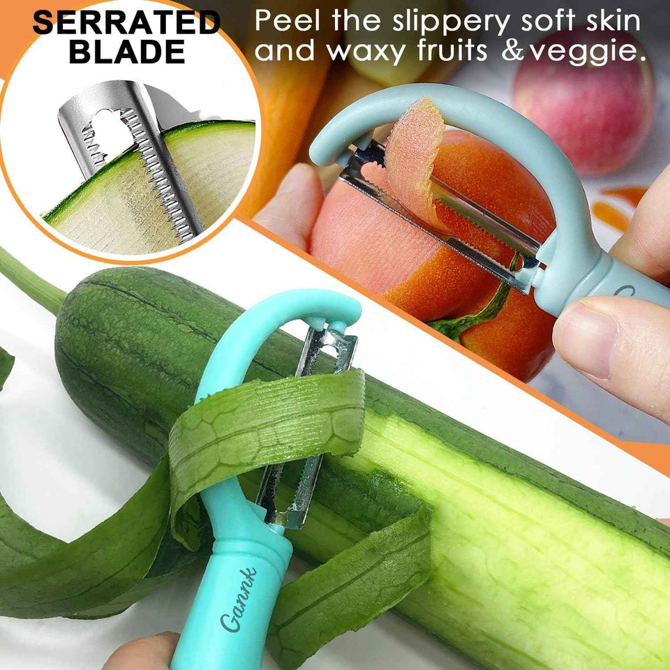 GANNK Vegetable and Fruit Peeler for Kitchen, Easy to Use and Clean