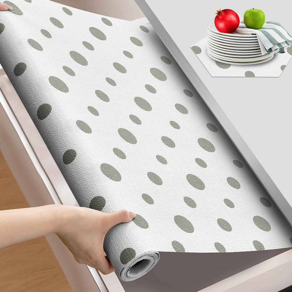 Beautysaid Shelf and Drawer Liner for Kitchen Cabinet, Non Adhesive Non Slip Shelf Paper Waterproof Washable Thickened for Dresser Pantry Shelve Bathroom Protector Liner(White,12 in x 10 FT)