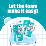 Scrubbing Bubbles easy clean foaming toilet bowl cleaner, 2 x 100g easy drop in powder pouches, quick cleaning