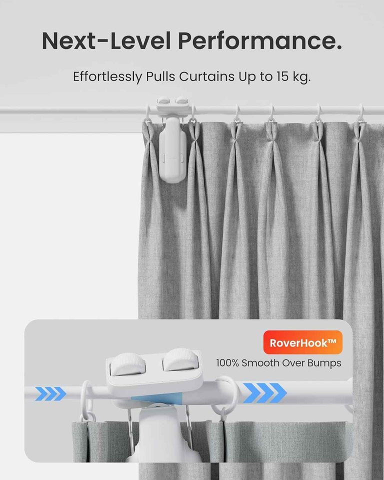 switchbot 2025 automatic curtain opener 3 rod with bluetooth remote control and wifi smartphone control