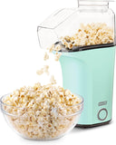 DASH Fresh Pop Popcorn Maker - Oil-Free, Air Popcorn Popper - With Measuring Cup & Recipe Guide - Perfect for Movie Nights - 16 Cups, Aqua