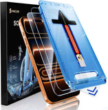Magic John tempered glass screen protector for iPhone 17 Pro Max 6.9 inch, 2 pack, auto dust-elimination, bubble free
