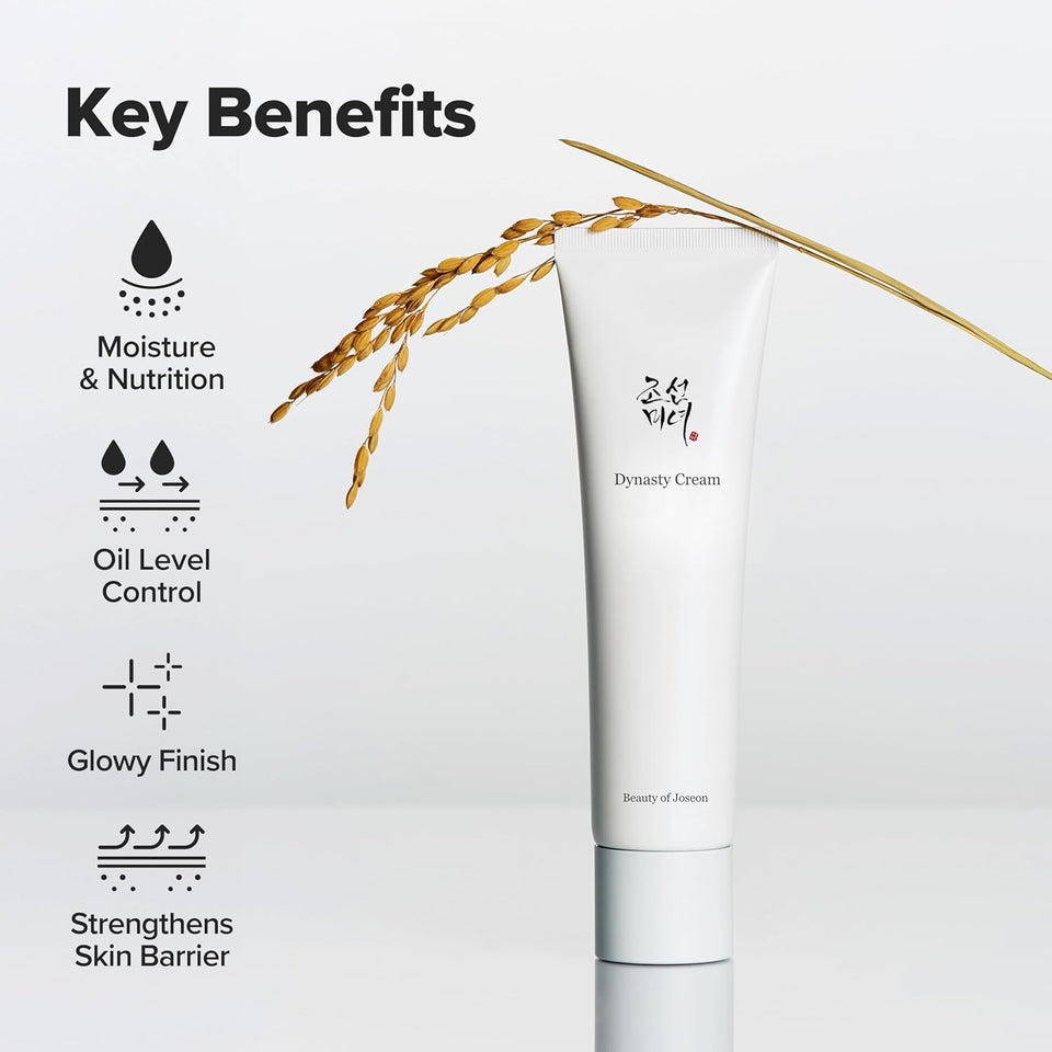 Beauty of Joseon Dynasty Cream Hydrating Face Moisturizer for Dry, Sensitive Skin, Korean Skincare for Men and Women 100ml, 3.38 fl.oz
