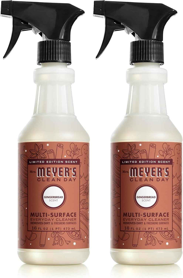 MRS. MEYER'S CLEAN DAY Multi-Surface Everyday Cleaner, Gingerbread Scent, 16 Fl Oz Bottle