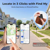 AirTag Card Wallet Tracker Set of 4 - Apple Find My (iOS Only) - 2025 Ultra-Slim 1.8mm Smart Finder, IP67 Locator for Men's Wallets & Luggage Black