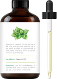 Handcraft Blends Peppermint Essential Oil – Huge 4 Fl Oz – 100% Pure and Natural – Premium Grade Essential Oil for Diffuser and Aromatherapy, Skin, Massage, Candle and Soap Making Fragrance