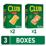 club original and multigrain crackers, variety pack, 2.506lb case, 3 boxes, kosher dairy, wheat and soy ingredients